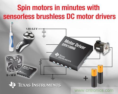 圖題：德州儀器力推三相位無刷DC電機驅(qū)動器