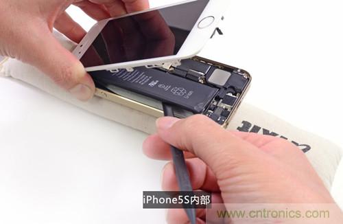 土豪金iPhone 5S拆解：內部結構升級，維修難度增加