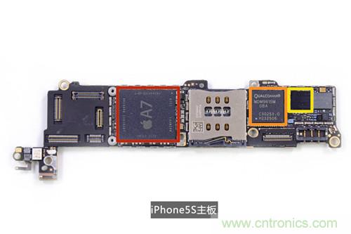 土豪金iPhone 5S拆解：內部結構升級，維修難度增加