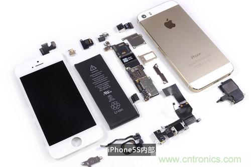 土豪金iPhone 5S拆解：內部結構升級，維修難度增加