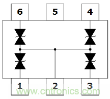 SLA3304DT6 為L(zhǎng)VDS信號(hào)提供靜電保護(hù) 高溫長(zhǎng)線不丟包