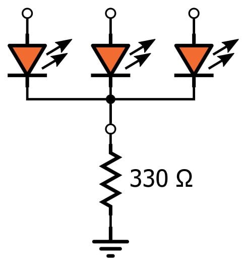 LED 陣列：一個(gè)電阻器還是多個(gè)？